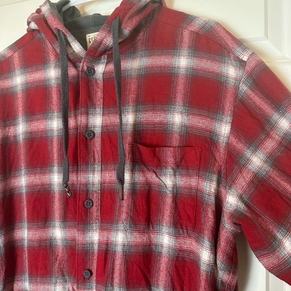 RedHead Red Plaid Shacket Men Size XL - Picture 2 of 4